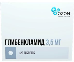 Глибенкламид 3,5мг 120 шт. таблетки Глибенкламид 3,5мг 120 шт. таблетки
