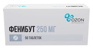 Фенибут 250мг 50 шт. таблетки Фенибут 250мг 50 шт. таблетки