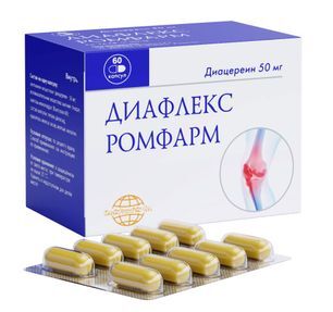 Диафлекс ромфарм 50мг 60 шт. капсулы Диафлекс ромфарм 50мг 60 шт. капсулы
