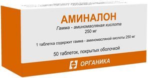 Аминалон 250мг 50 шт. таблетки покрытые пленочной оболочкой Органика Оао Аминалон 250мг 50 шт. таблетки покрытые пленочной оболочкой Органика Оао