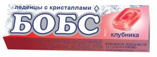 Бобс леденцы клубника с кристаллами 35г Бобс леденцы клубника с кристаллами 35г