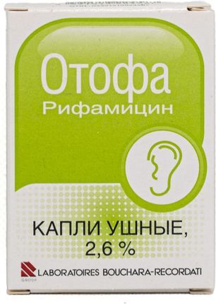 Отофа 2,6% 10мл капли ушные фармастер