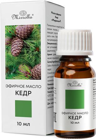 Мирролла масло эфирное кедр 10мл Мирролла масло эфирное кедр 10мл
