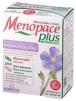 Менопейс Плюс таб+капс 56 шт. Менопейс Плюс таб+капс 56 шт.