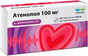 Атенолол 100мг 30 шт. таблетки Обновление Реневал Пфк Атенолол 100мг 30 шт. таблетки Обновление Реневал Пфк