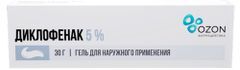 Диклофенак 5% 30г гель для наружного применения Озон Диклофенак 5% 30г гель для наружного применения Озон