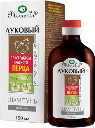 Мирролла шампунь луковый экстракт красного перца 150мл Мирролла шампунь луковый экстракт красного перца 150мл