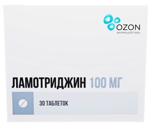 Ламотриджин 100мг 30 шт. таблетки Ламотриджин 100мг 30 шт. таблетки