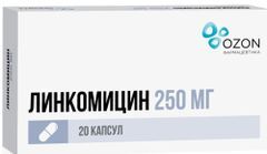 Линкомицин 250мг 20 шт. капсулы Линкомицин 250мг 20 шт. капсулы