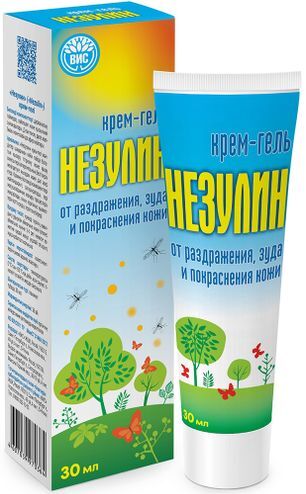 Незулин 30 мл крем-гель от зуда и раздражения при крапивнице