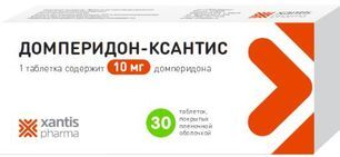 Домперидон 10мг 30 шт. таблетки покрытые пленочной оболочкой Домперидон 10мг 30 шт. таблетки покрытые пленочной оболочкой
