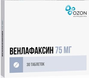 Венлафаксин 75мг 30 шт. таблетки Озон Венлафаксин 75мг 30 шт. таблетки Озон