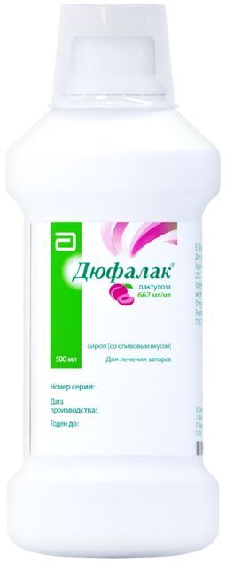 Дюфалак 667мг/мл 500мл сироп со Сливовым вкусом Дюфалак 667мг/мл 500мл сироп со Сливовым вкусом