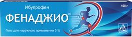 Фенаджио 5% 100г гель для наружного применения Фенаджио 5% 100г гель для наружного применения
