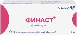 Финаст 5мг 30 шт. таблетки покрытые пленочной оболочкой Dr. Reddy.s Laboratories Ltd.