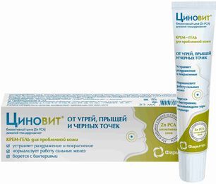 Циновит крем-гель от угрей и черных точек 35г Зеленая дубрава