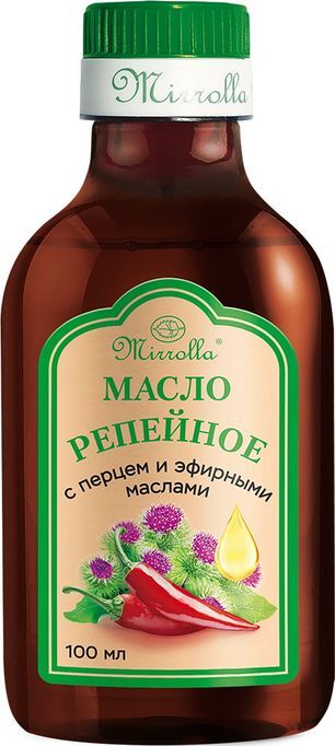 Мирролла масло репейное Перец/Эфирные масла 100мл Мирролла Мирролла масло репейное Перец/Эфирные масла 100мл Мирролла