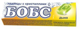 Бобс леденцы дыня с кристаллами 35г