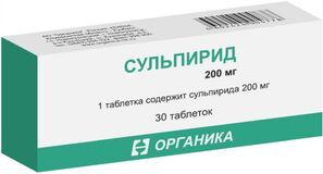 Сульпирид 200мг 30 шт. таблетки Органика