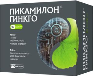 Пикамилон гинкго 40мг+20мг 90 шт. капсулы Пикамилон гинкго 40мг+20мг 90 шт. капсулы
