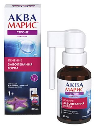 Аква марис стронг спрей для местного применения 30мл Аква марис стронг спрей для местного применения 30мл