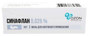 Синафлан 0,025% 10г мазь для наружного применения Озон Синафлан 0,025% 10г мазь для наружного применения Озон