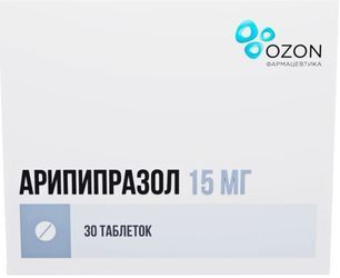Арипипразол 15мг 30 шт. таблетки Арипипразол 15мг 30 шт. таблетки