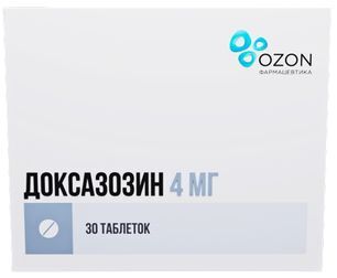 Доксазозин 4мг 30 шт. таблетки Озон Доксазозин 4мг 30 шт. таблетки Озон
