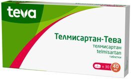 Телмисартан-тева 40мг 30 шт. таблетки Телмисартан-тева 40мг 30 шт. таблетки