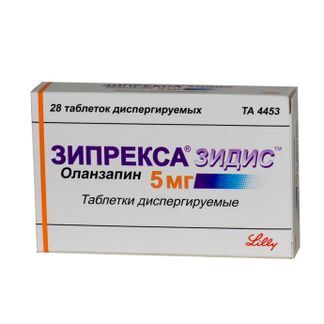 Зипрекса Зидис 5мг 28 Шт. Таблетки Диспергируемые Catalent U.K.