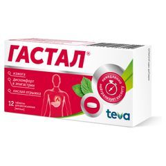Гастал 12 шт. таблетки для рассасывания Мята Pliva Hrvatska d.o.o. Гастал 12 шт. таблетки для рассасывания Мята Pliva Hrvatska d.o.o.