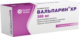 Вальпарин Хр 300мг 100 шт. таблетки пролонгированного действия покрытые пленочной оболочкой Вальпарин Хр 300мг 100 шт. таблетки пролонгированного действия покрытые пленочной оболочкой