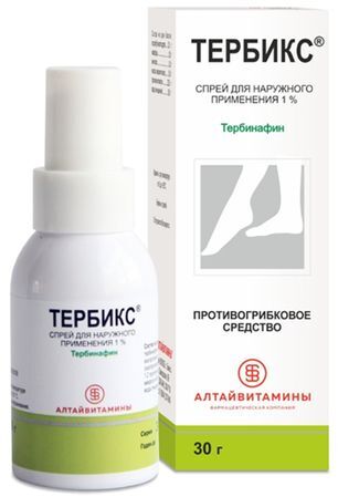 Тербикс 1% 30г спрей для наружного применения Алтайвитамины Тербикс 1% 30г спрей для наружного применения Алтайвитамины