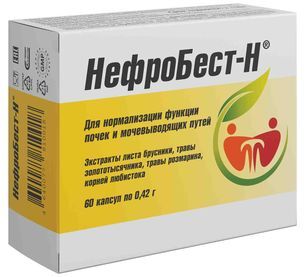 Нефробест-Н капсулы 0,42г 60 шт. Фармакор Продакшн Нефробест-Н капсулы 0,42г 60 шт. Фармакор Продакшн