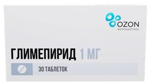 Глимепирид 1мг 30 шт. таблетки Глимепирид 1мг 30 шт. таблетки