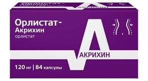 Орлистат-Акрихин 120мг 84 шт. капсулы Польфарма Акрихин Орлистат-Акрихин 120мг 84 шт. капсулы Польфарма Акрихин