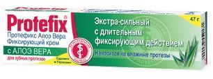 Протефикс крем фиксирующий для зубных протезов Экстра сильный Алоэ Вера 40мл/47г Queisser Pharma GmbH & Co. Протефикс крем фиксирующий для зубных протезов Экстра сильный Алоэ Вера 40мл/47г Queisser Pharma GmbH & Co.