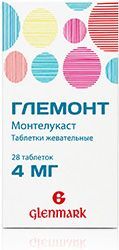 Глемонт 4мг 28 шт. таблетки жевательные . Глемонт 4мг 28 шт. таблетки жевательные .