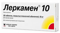 Леркамен 10мг 28 шт. таблетки покрытые пленочной оболочкой Берлин-Хеми Леркамен 10мг 28 шт. таблетки покрытые пленочной оболочкой Берлин-Хеми