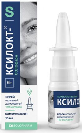 Ксилокт-Солофарм 140мкг/доза 15мл спрей назальный дозированный Ксилокт-Солофарм 140мкг/доза 15мл спрей назальный дозированный