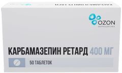 Карбамазепин ретард 400мг 50 шт. таблетки с пролонгированным высвобождением Карбамазепин ретард 400мг 50 шт. таблетки с пролонгированным высвобождением