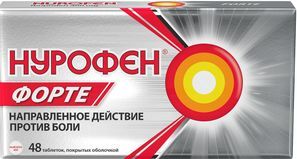 Нурофен Форте 400мг 48 шт. таблетки покрытые оболочкой Нурофен Форте 400мг 48 шт. таблетки покрытые оболочкой