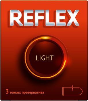 Рефлекс презервативы Лайт 3 шт. Рефлекс презервативы Лайт 3 шт.