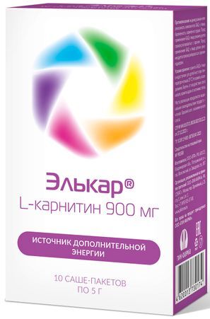 Элькар порошок для внутреннего применения 5г 10 шт. Элькар порошок для внутреннего применения 5г 10 шт.