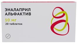 Эналаприл Альфактив 10мг 20 шт. таблетки Эналаприл Альфактив 10мг 20 шт. таблетки