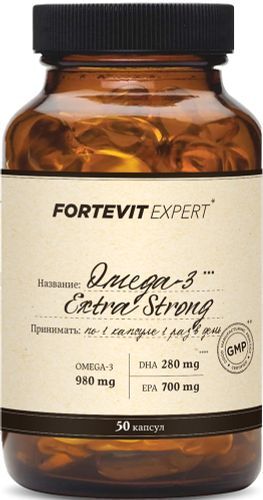 Фортевит Эксперт Омега-3 Экстра Стронг 980мг 50 шт. капсулы Амброзия Супхерб