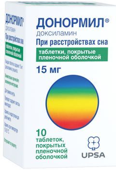 Донормил 15мг 10 шт. таблетки покрытые пленочной оболочкой Донормил 15мг 10 шт. таблетки покрытые пленочной оболочкой