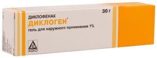 Диклоген 1% 30г гель для наружного применения Диклоген 1% 30г гель для наружного применения