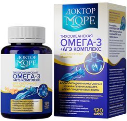 Доктор Море Тихоокеанская Омега 3 + Агэ Комплекс капсулы 120 шт. Фармоушен Лаб Доктор Море Тихоокеанская Омега 3 + Агэ Комплекс капсулы 120 шт. Фармоушен Лаб