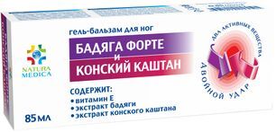 Натура Медика Бадяга Форте И Конский Каштан 85мл гель-бальзам Твинс Тэк Натура Медика Бадяга Форте И Конский Каштан 85мл гель-бальзам Твинс Тэк
